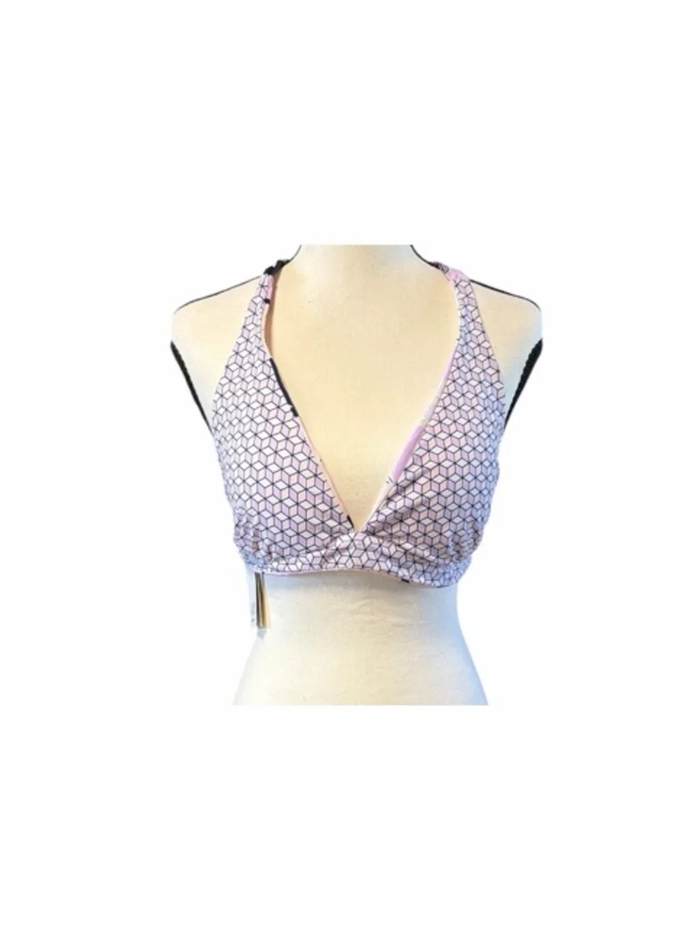 Carve Designs Beth Reversible Triangle‎ Halter Bikini Top NWT
